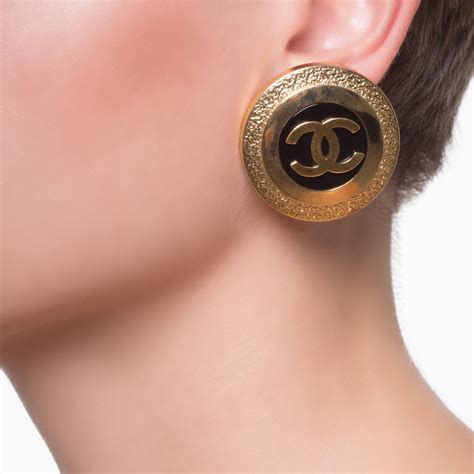 chanel small earrings|vintage Chanel earrings uk.